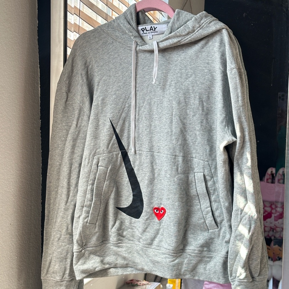 Grey Nike x Comme des Garçons CDG hoodie